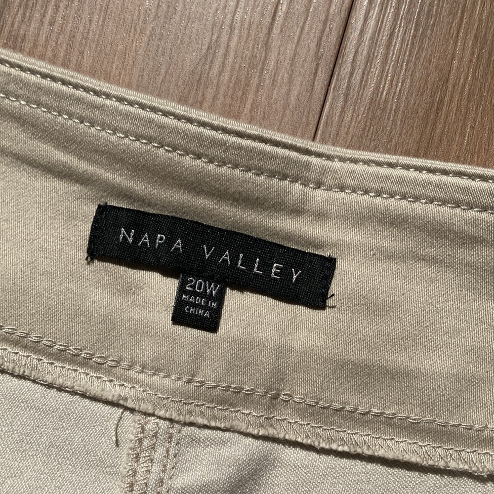Napa Valley stonewall tan pull on short with stretch and pocket 20W - Picture 11 of 15